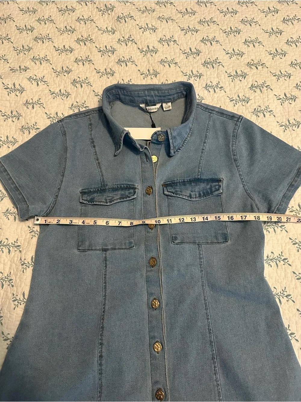 Structured super cute & stretchy denim dress